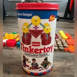 Vintage 1991 Original PLAYSKOOL Tinkertoy Set.
